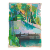 Camille Hilaire: The Lock, original signed lithograph