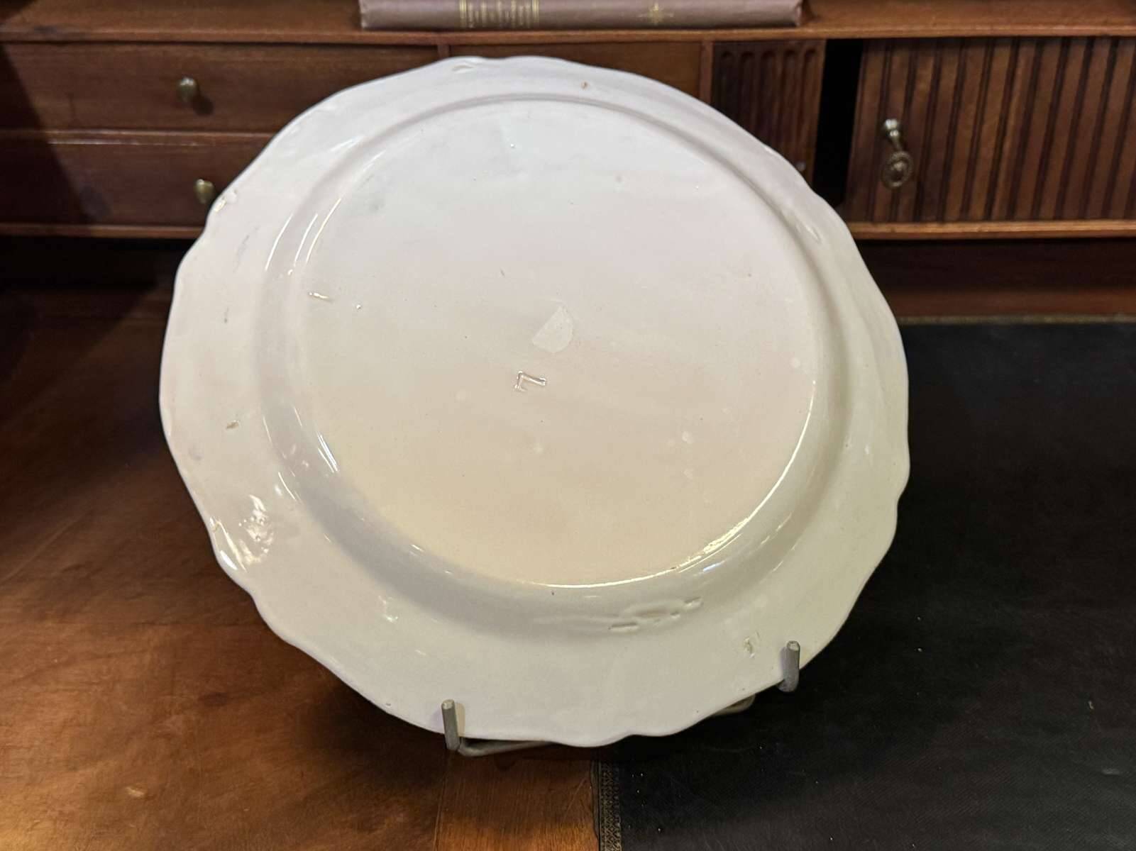 Plat en faience de quimper début XXème