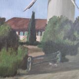 French vintage oil painting, signed L. Nöel