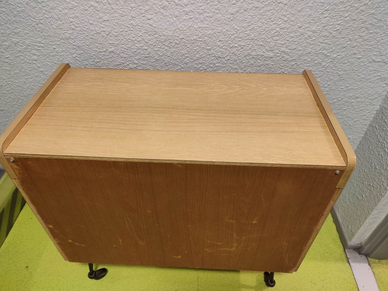 Ancien meuble commode secrétaire bar bois vintage