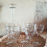 Service à liqueur ciselé vintage