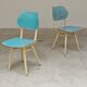 Lot de 2 chaises Tchécoslovaque
TON Bystrice Thonet Blanche et bleue