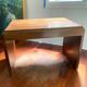 Walnut and mahogany desk, 1930s-40s