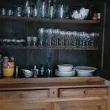 Buffet 2 corps en merisier XIX