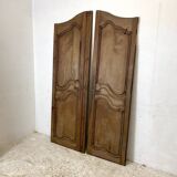 Pair of 19th century oak cabinet doors