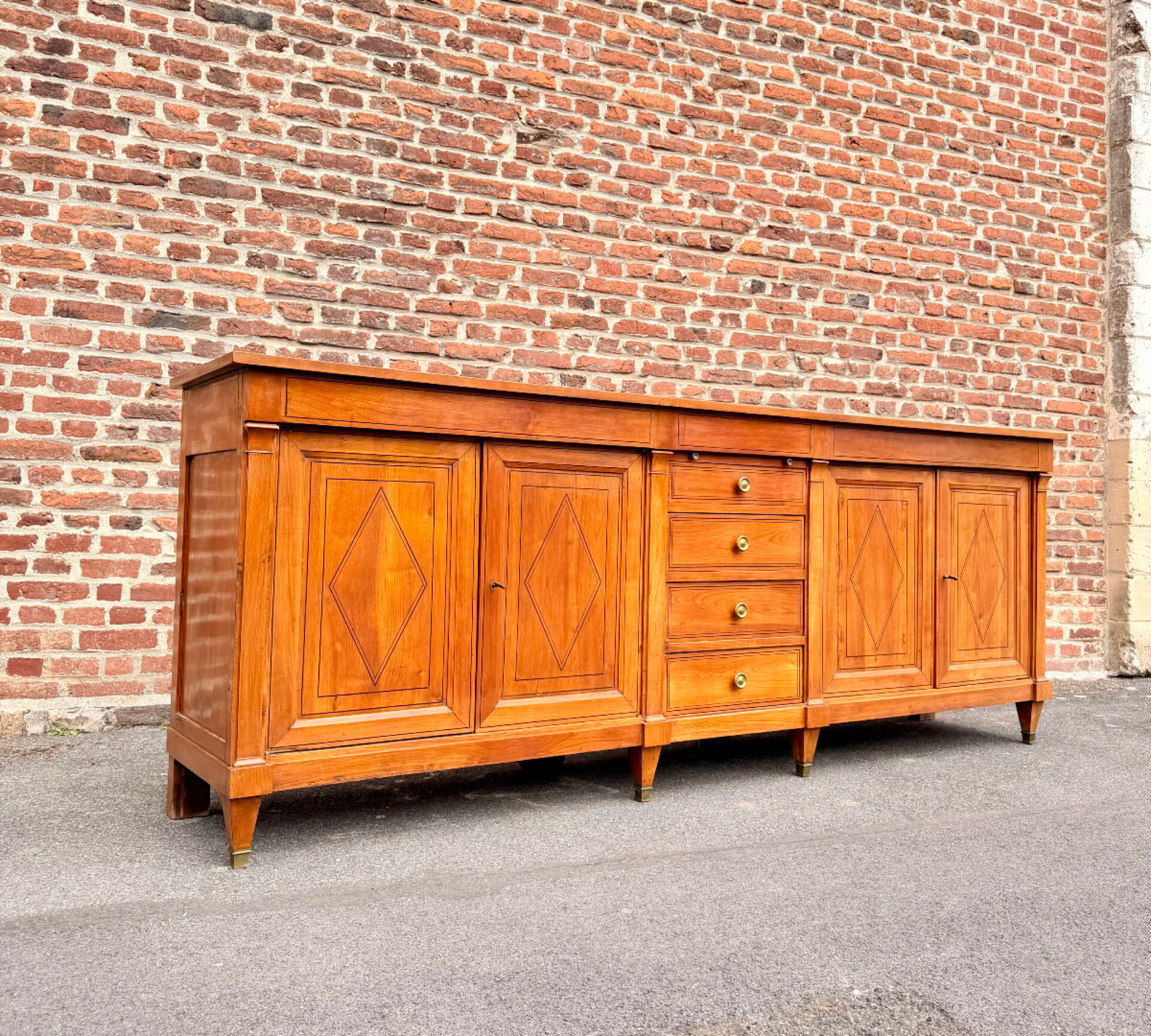 Directoire enfilade in beech 19th century
