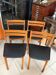 Set of 4 vintage Scandinavian style chairs