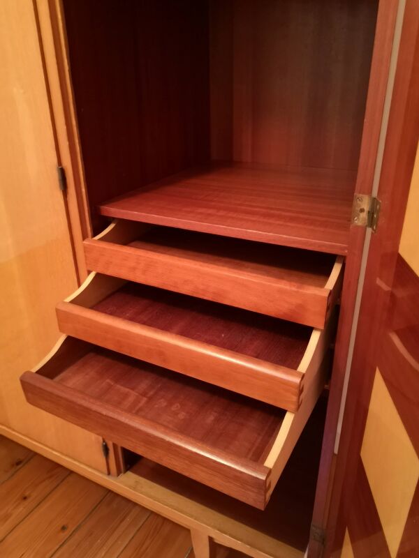 Armoire dressing 4 portes vintage 1950