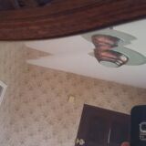 Oak art deco mirror door