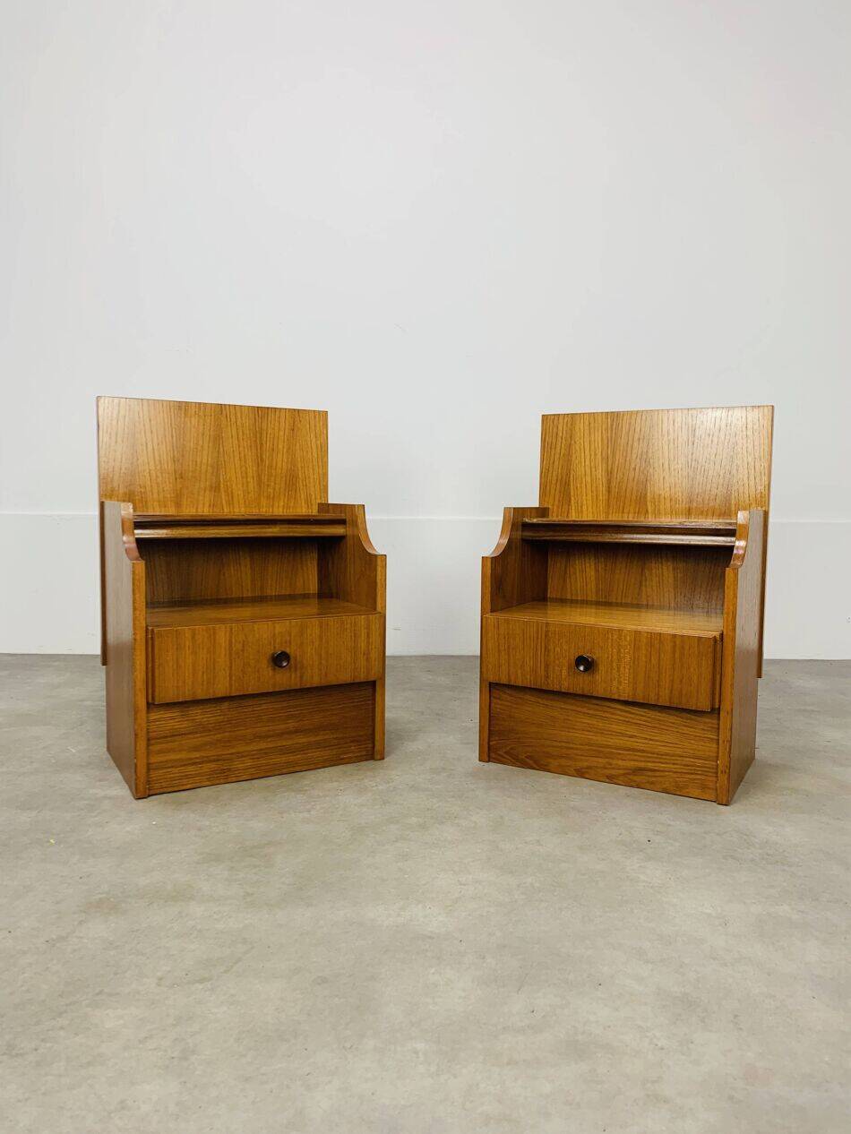 Paire de chevets scandinaves en teck, années 60