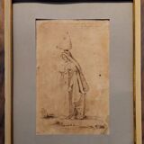Giuseppe Angelelli 1803-1844. ink drawing on paper, study of women in Egypt