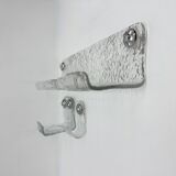 Set of Grohe ice glass bathroom set towel hanger, soap tray and plateau