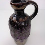 Purple & Gold Lava 321/3 Ceramic Vase from Ruscha, 1960s