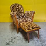 French Art Deco Lounge Armchair Circa 1920.