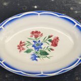 Lot composed of a deep dish and two small serving dishes, Elorn, digoin and sarreguemines model
