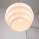 Mid-century Cascade Brass and Opaline Pendant Lamp