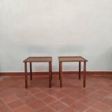 Pair of Vintage Rattan Bedside Tables