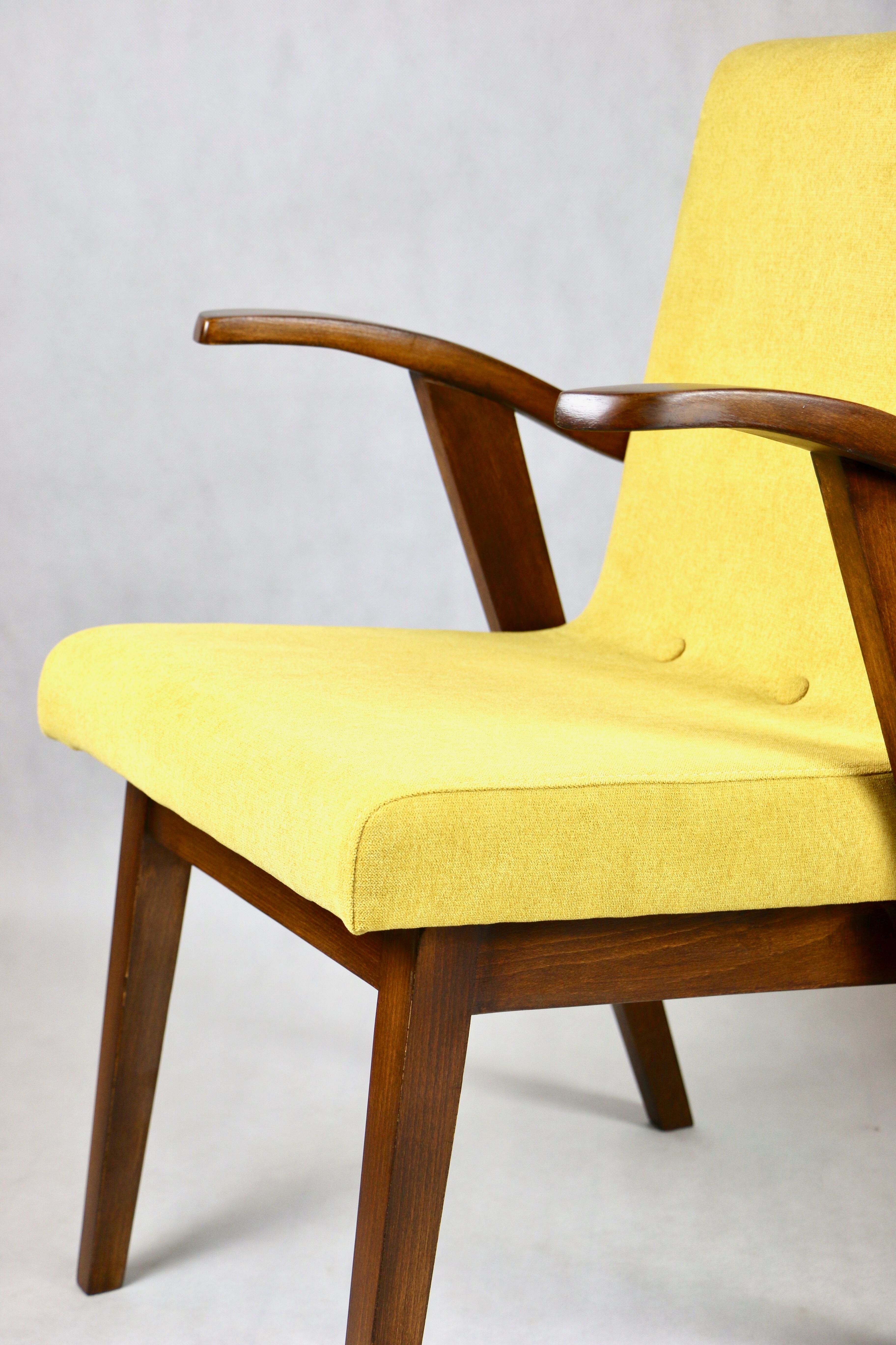 Vintage yellow armchair, 1970s