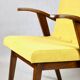 Vintage yellow armchair, 1970s