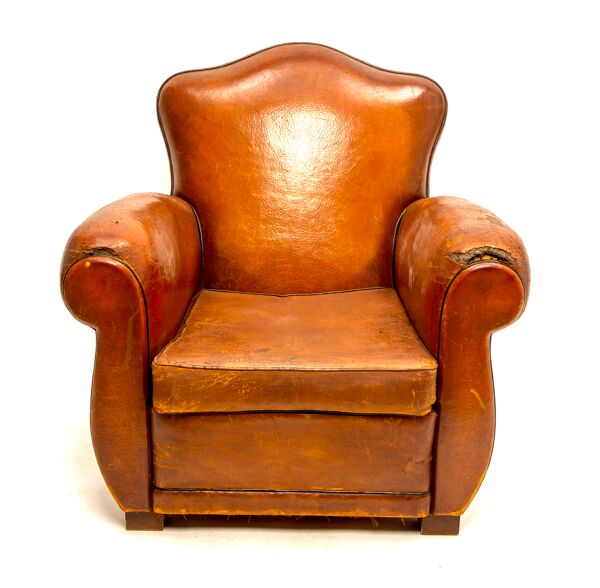 fauteuil club cuir Moustache