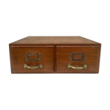 Old double drawer bookkeeper workbook