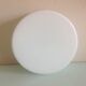 Round ceiling lamp in white opaline / vintage 60s-70s