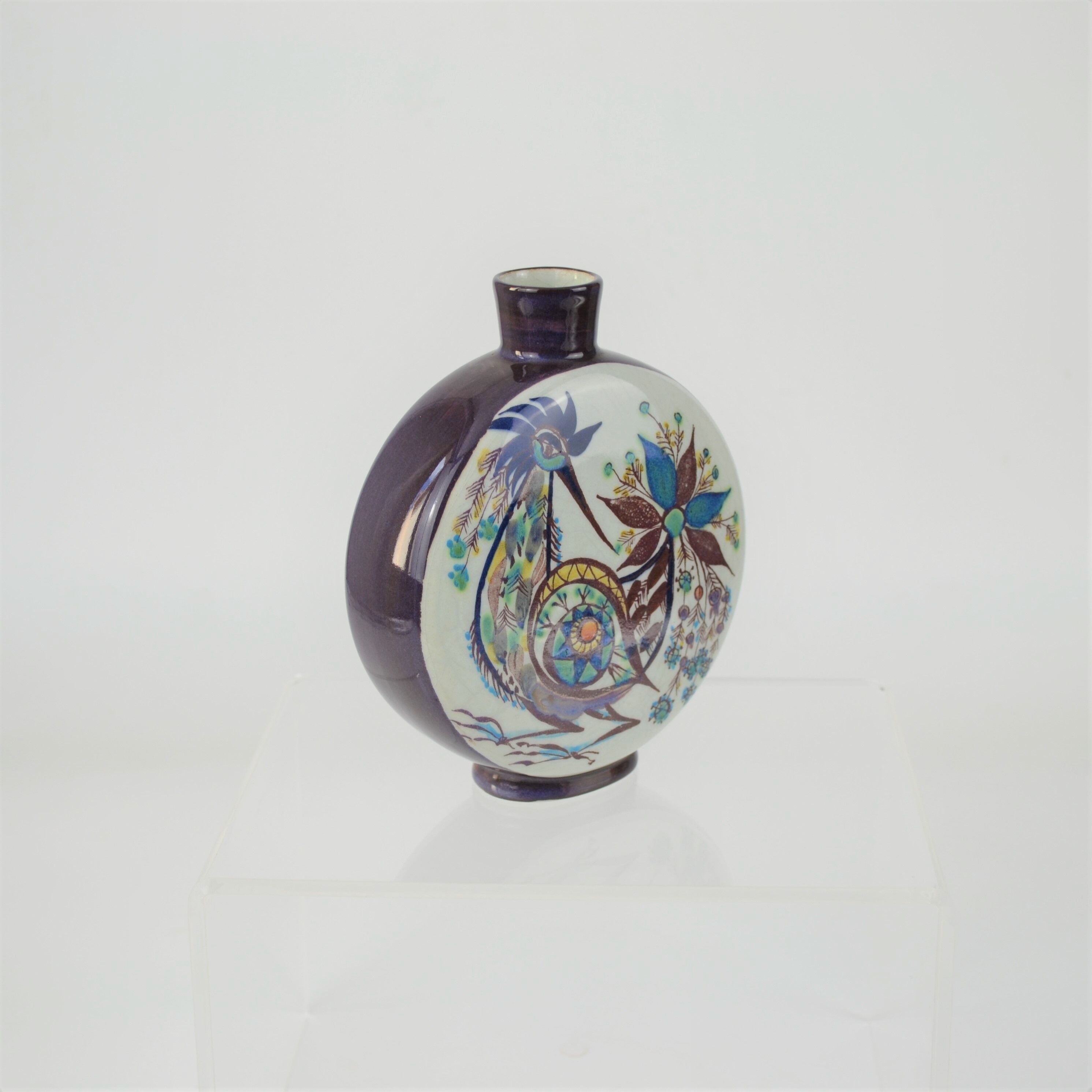 Earthenware bottle from Marianne Johnson's Tenera series for Aluminia