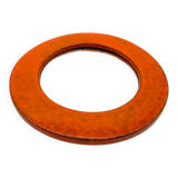 Miroir céramique glaçure « orange », 1960s