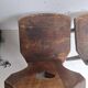 Pair of antique Alsatian wooden chairs