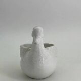 Duck-shaped ceramic pot holder