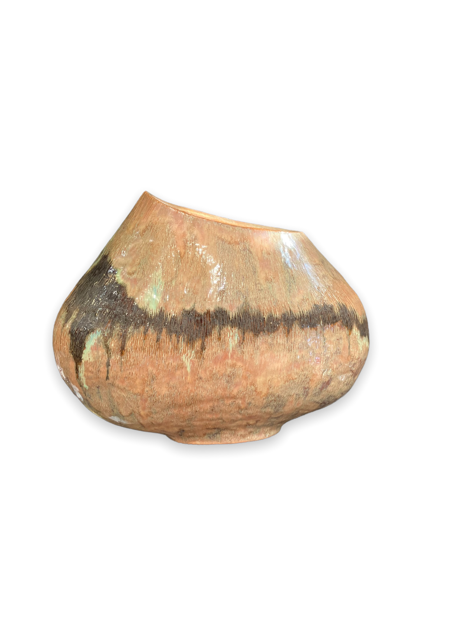 Vase en céramique moderniste midcentury