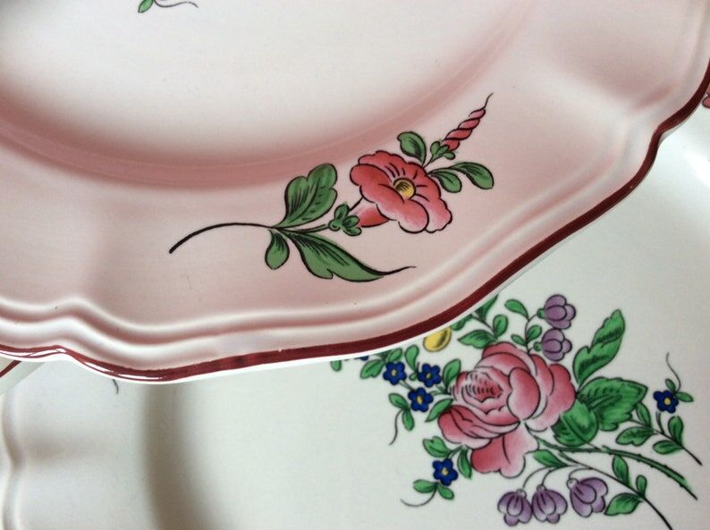 Set of dessert plates from the Lunéville manufacture