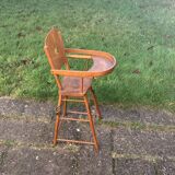 High chair for vintage wooden dolls