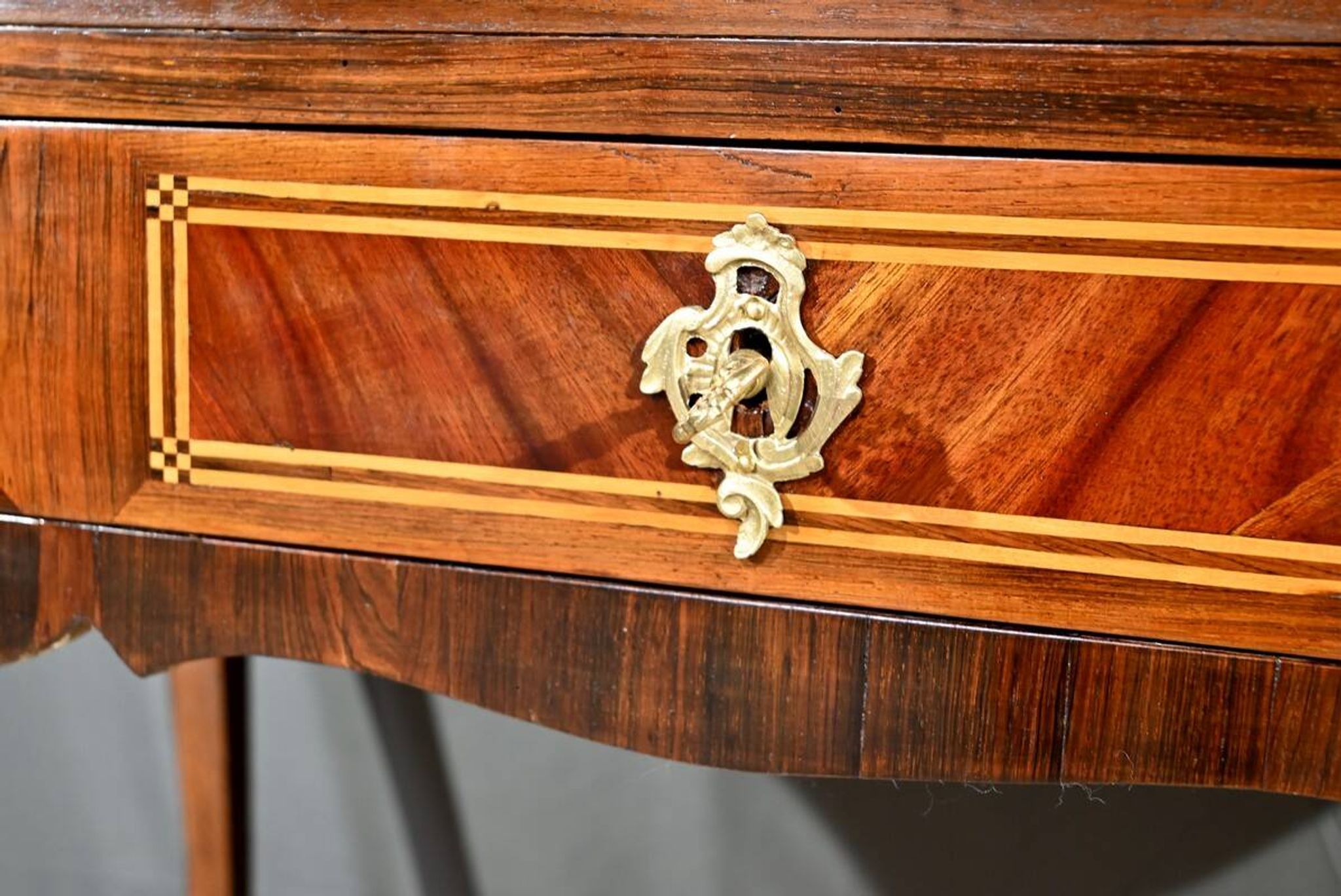 Mahogany and Rosewood Cylinder Desk, Louis XV period – 1st part XVI