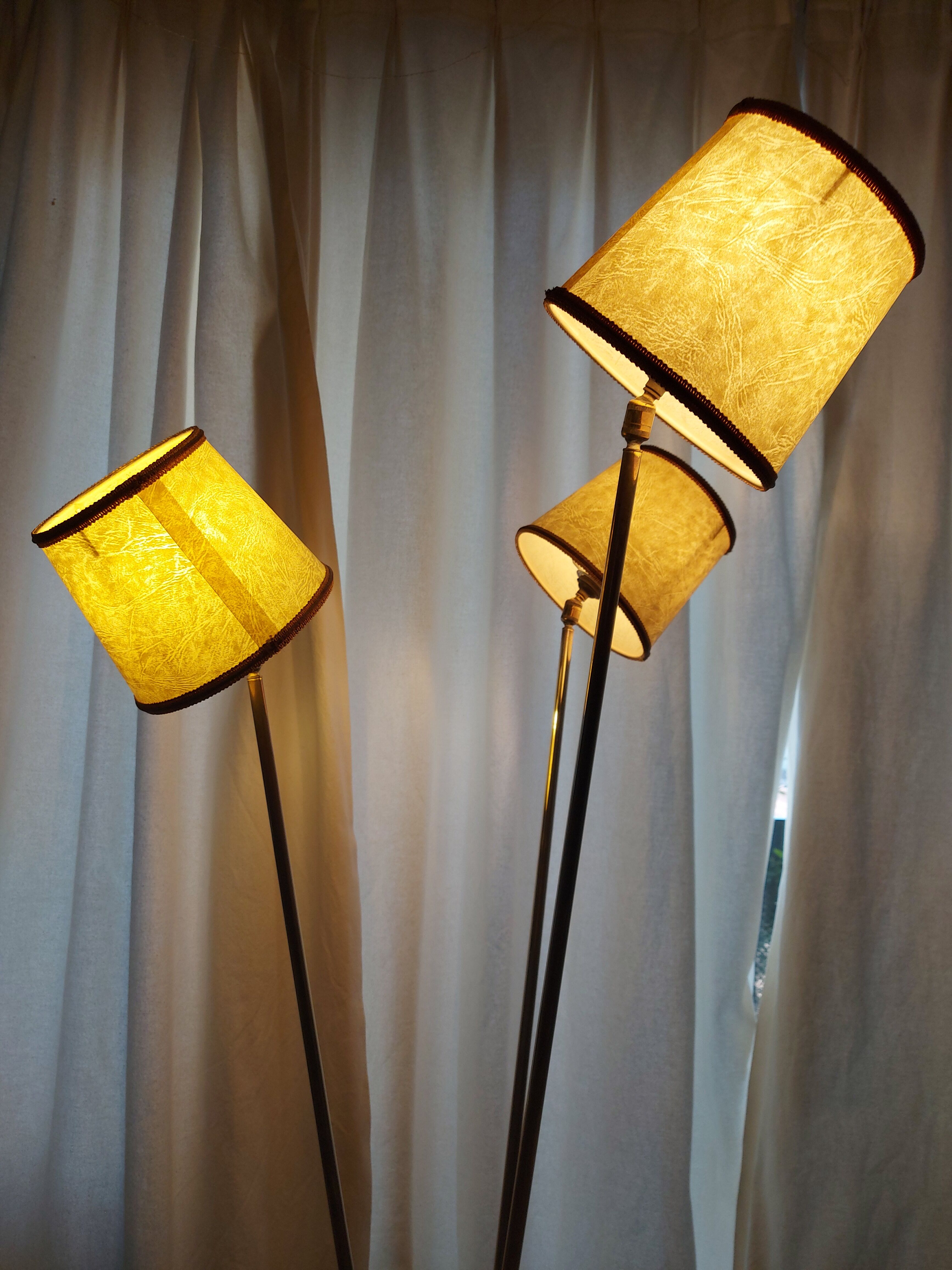 Arlus 3-Light Brass Designer Floor Lamp