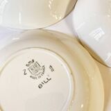 Deep plates, Saint-Amand earthenware, Bill model