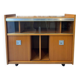 Vintage hi-fi furniture on wheels