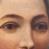 Huile sur toile, fin XIXe, jeune femme
