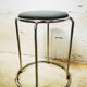 Metal and skai stool
