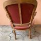 Pair of louis xv style bergeres armchairs with pink velvet armrests