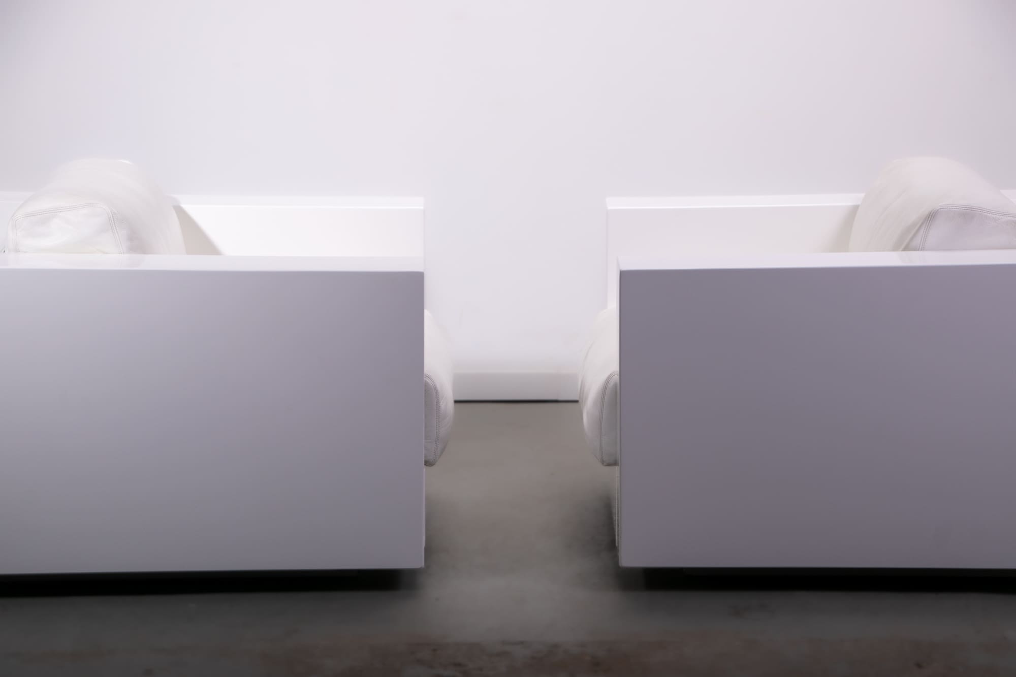 Saratoga armchairs by Lella and Massimo Vignelli for Poltronova