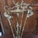 Bronze fireplace set