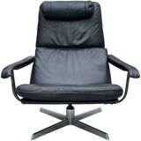 Leather swivel chair, 1970s