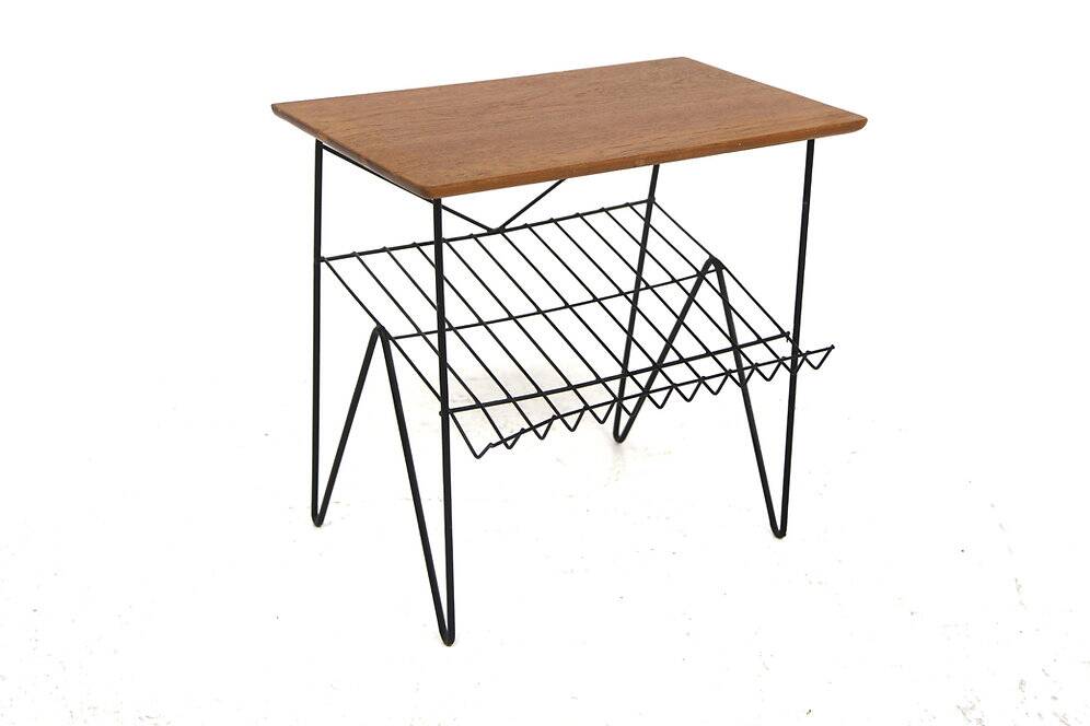 "Stringbord" teak side table, Sweden, 1950