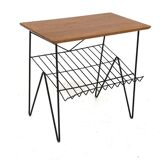 "Stringbord" teak side table, Sweden, 1950