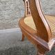American office chair Louis XVI style wood and caning 1900