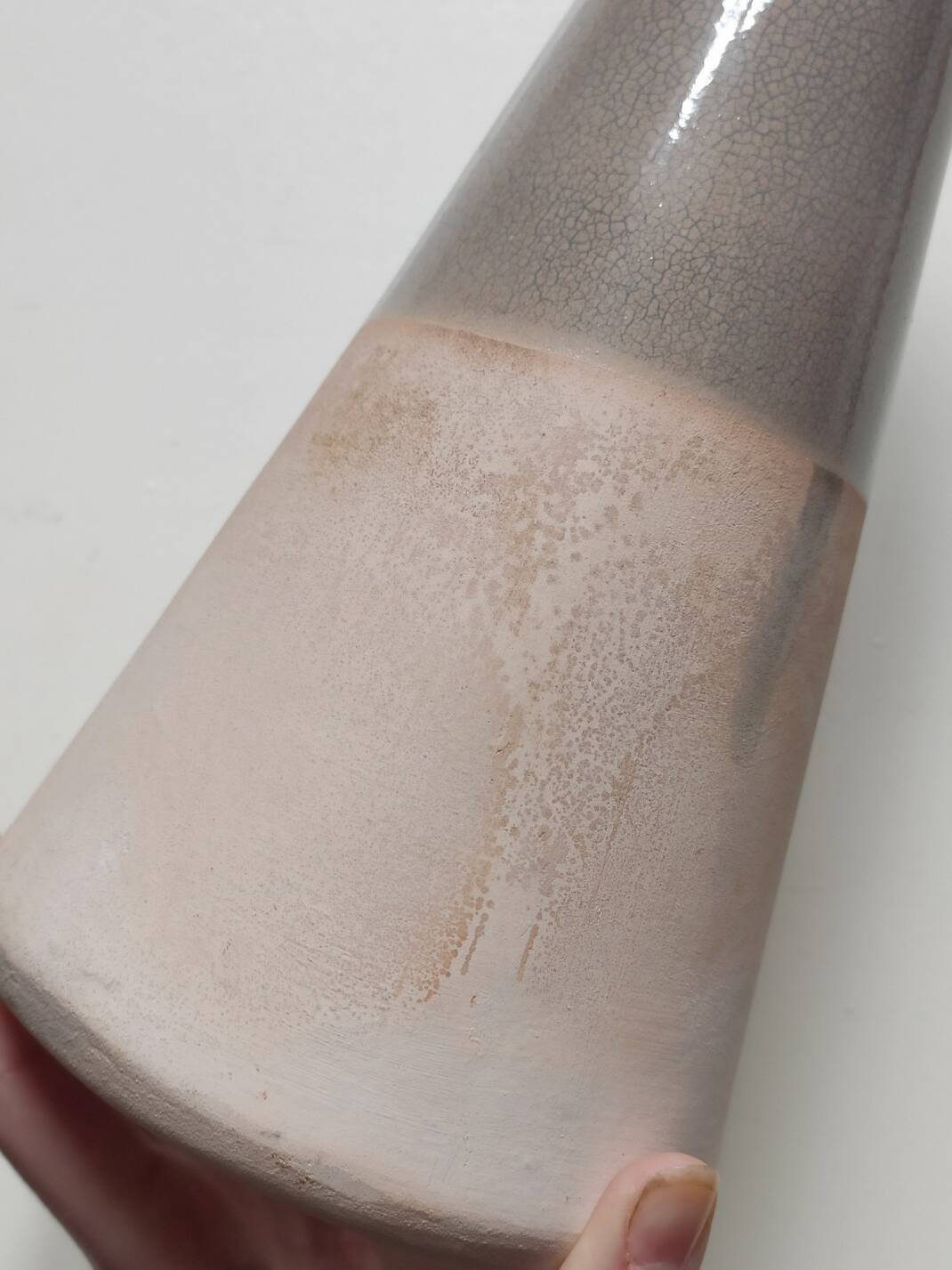 Vase céramique craquelé