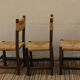 Trio of mulched chairs