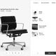 VITRA EAMES EA 217 / 219 swivel office chair leather