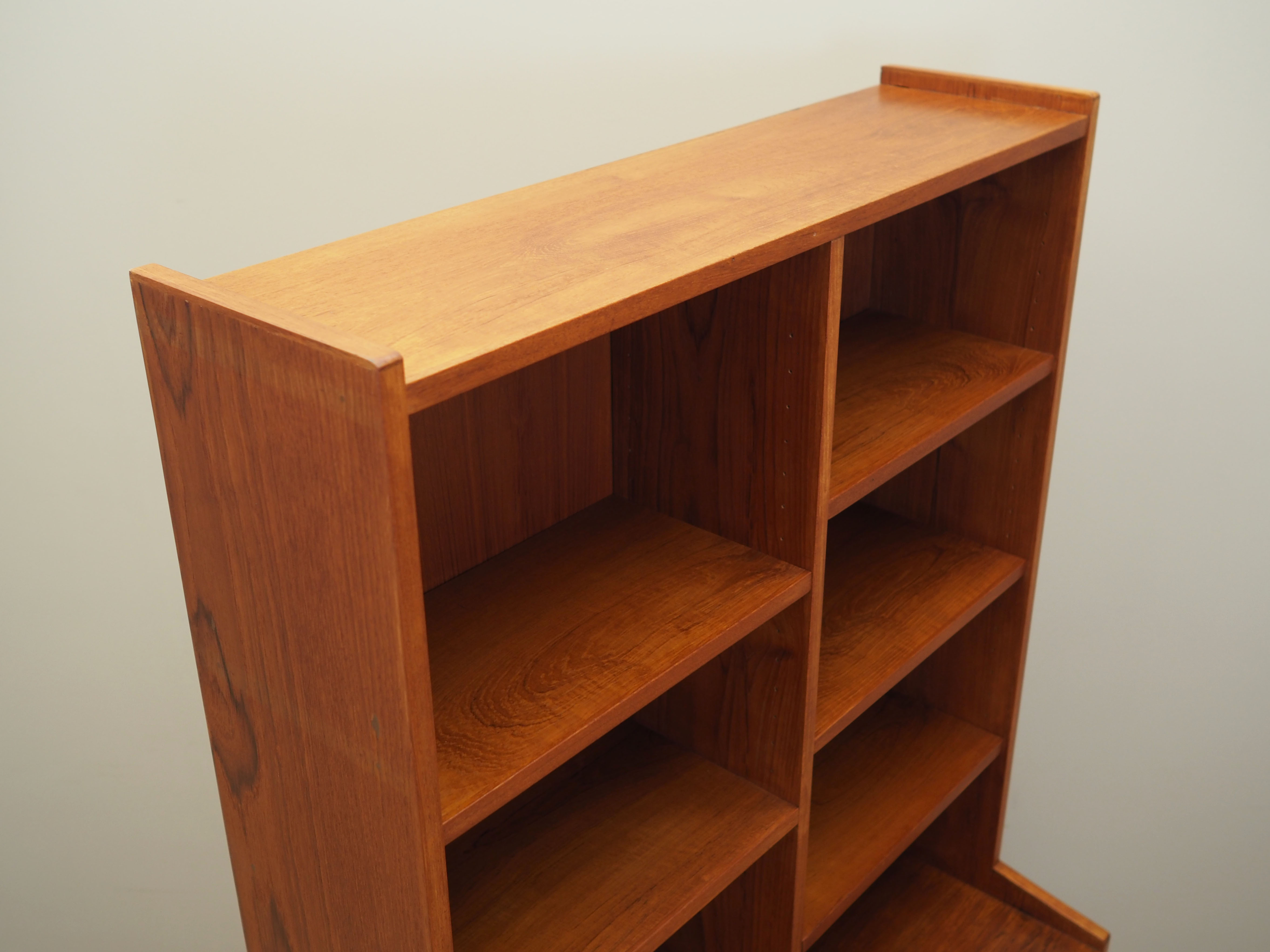 Teak bookcase, Danish design, 1970s, production: Denmark